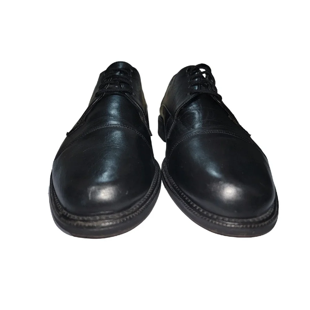 Cable‎ & Co Men's Sz 12 E Black Dress Shoes Italian Leather Oxford Made in Italy